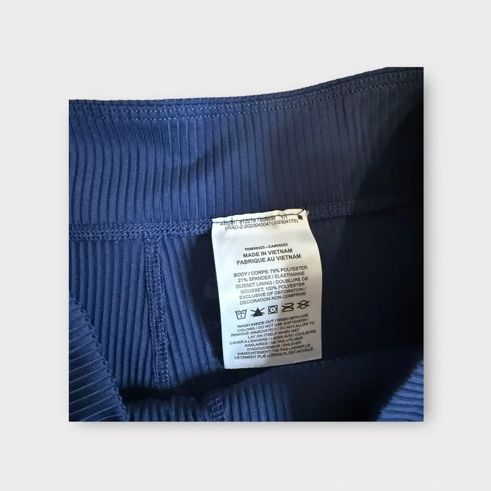 Nike Midnignt Navy Dri-Fit Active Ribbed Leggings NWOT